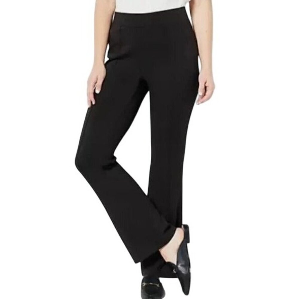Modern Soul Nourish Knit Flare Leg Pant with Pintuck X LARGE PETITE (4446)
